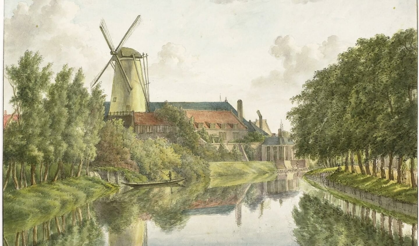 Landschap met molen.