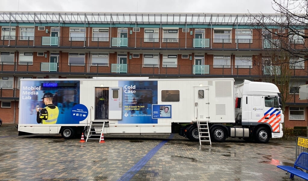 Het mobiel media lab in Boven-Hardinxveld.