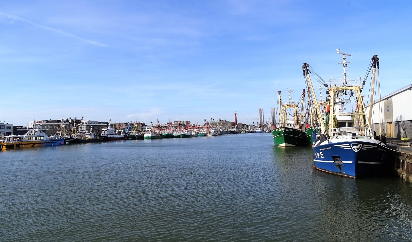 De haven van IJmuiden (niet de plek waar het lek was).