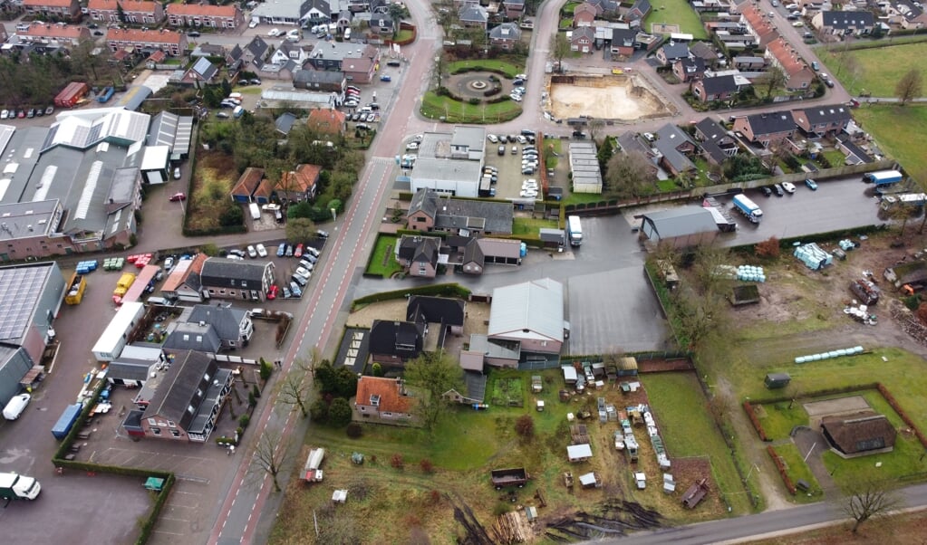 Luchtfoto Stroe centrum
