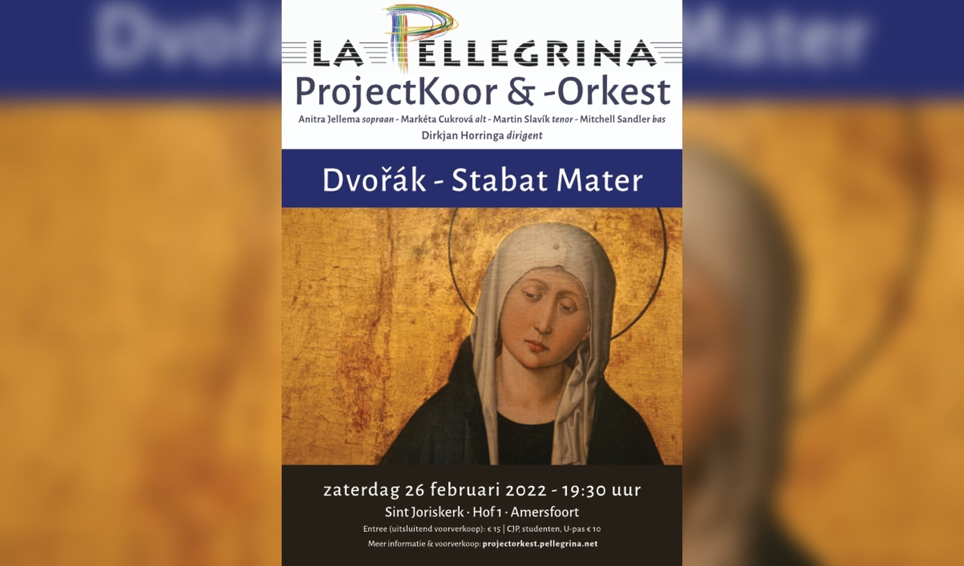 Concertposter Stabat Mater in Sint-Joriskerk Amersfoort