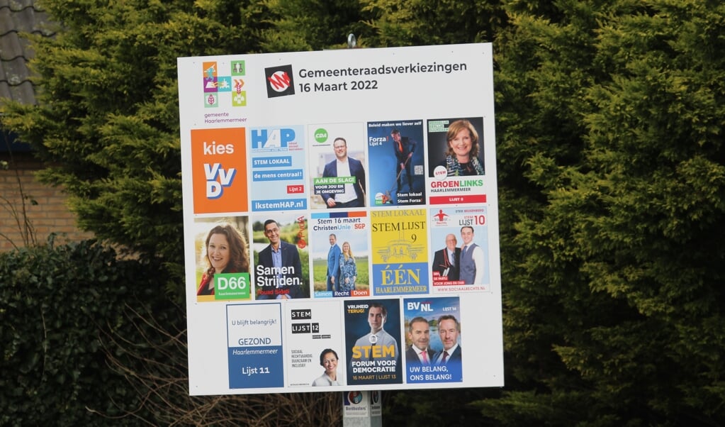 De deelnemers aan de verkiezingen in Haarlemmermeer. 