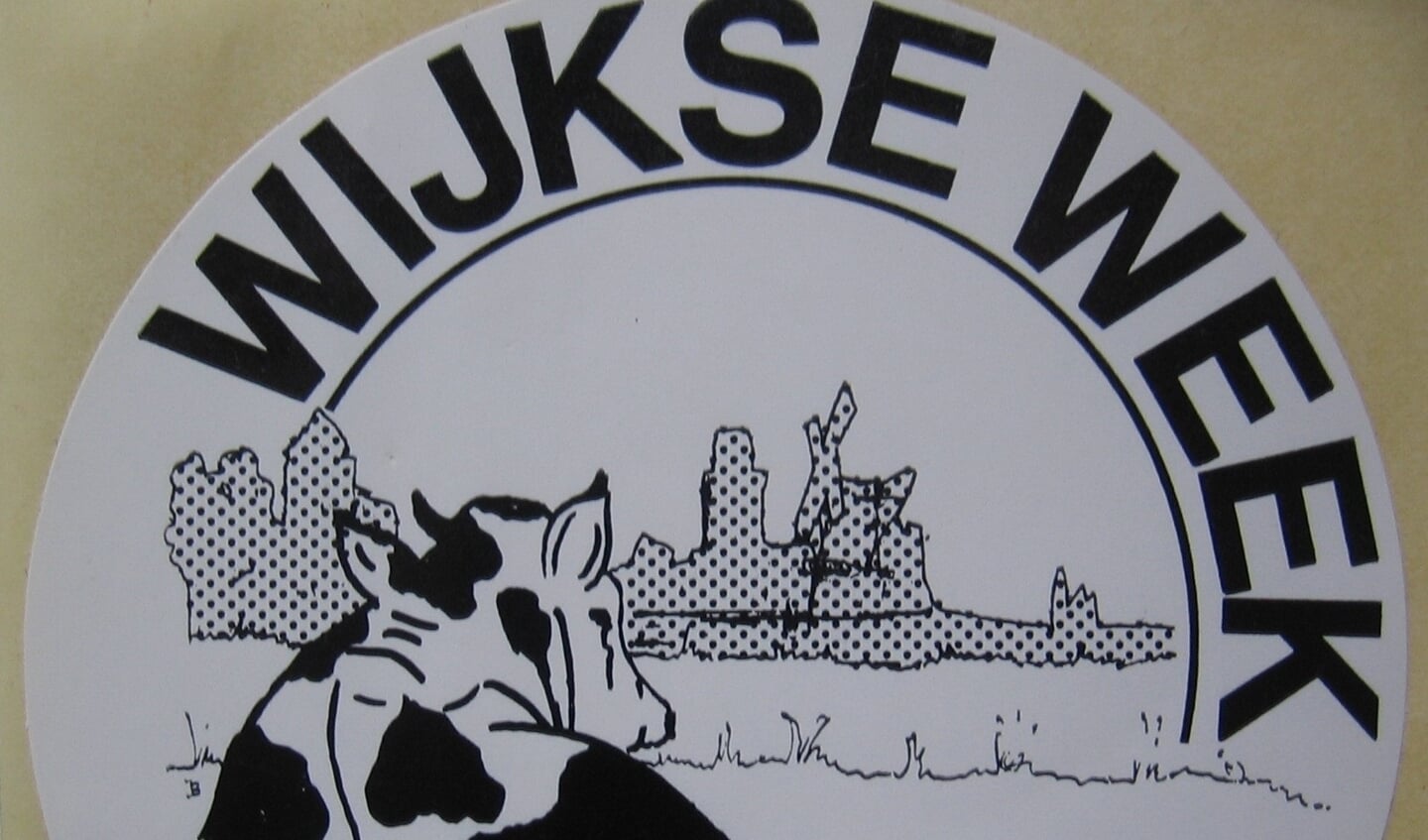 Het logo van de Wijkse Week begin jaren '80
