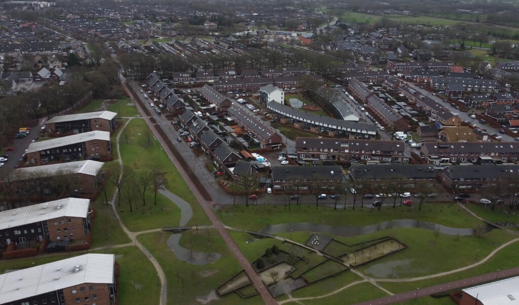 Volgelopen wadi met regenwater in Bijsteren (Bouwmeestersgoed) 