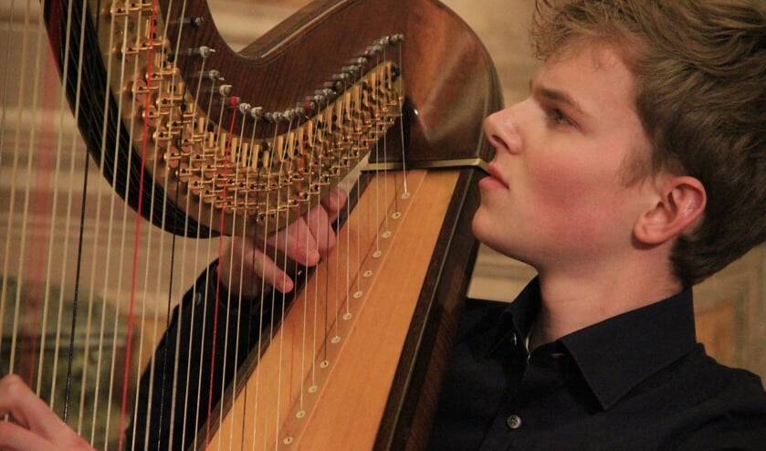 Harpist Joost Willemze.