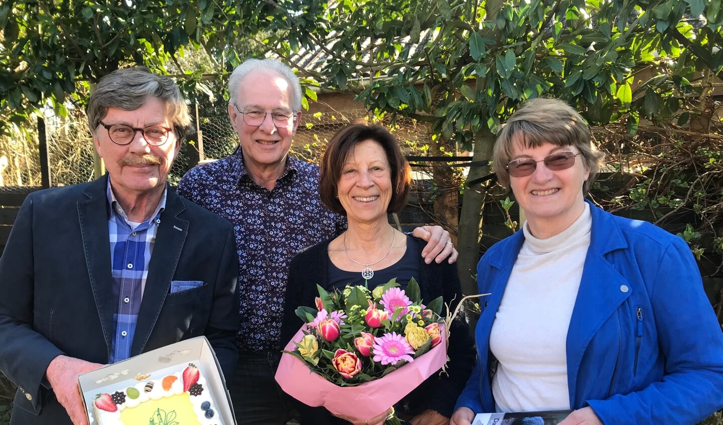 Jan van Leuzen (D&N), Wery Knaven, Marjan van Klink en Ineke Vrij (D&N).