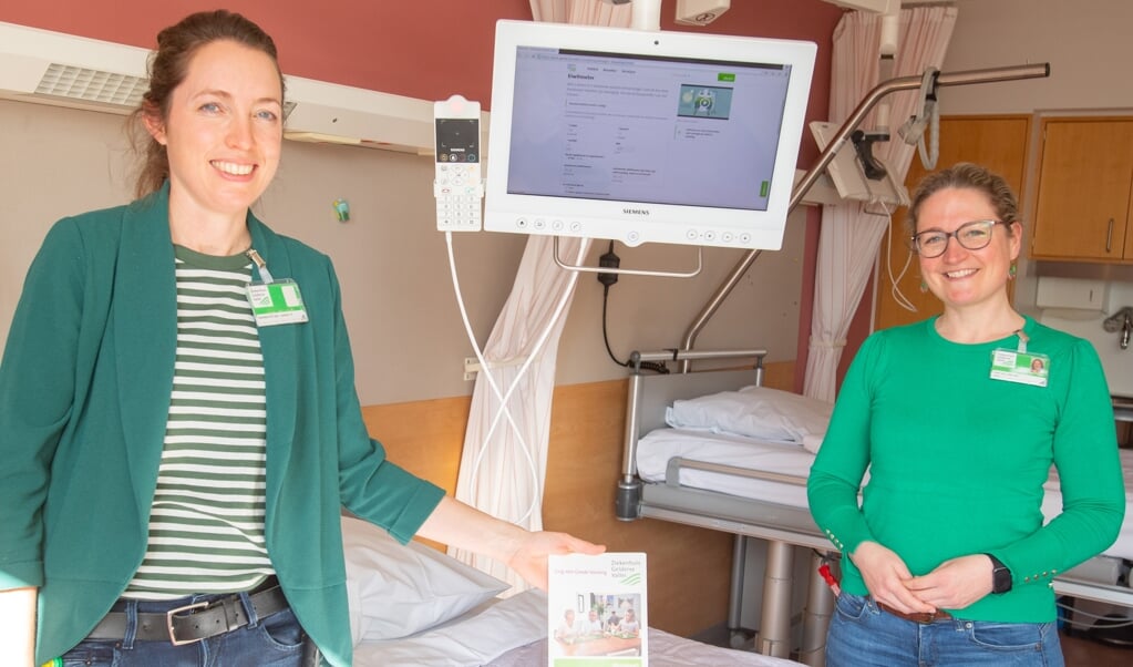 Diëtisten Marjolein Bense en Anita van Lutterveld van Ziekenhuis Gelderse Vallei.
