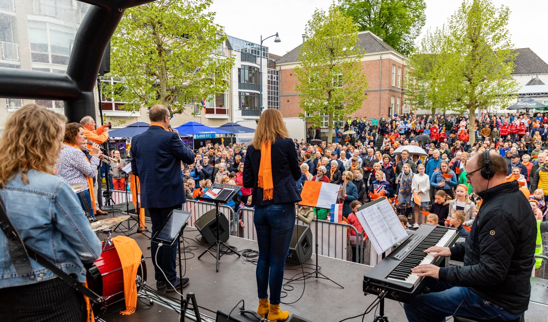 Aubade op de markt