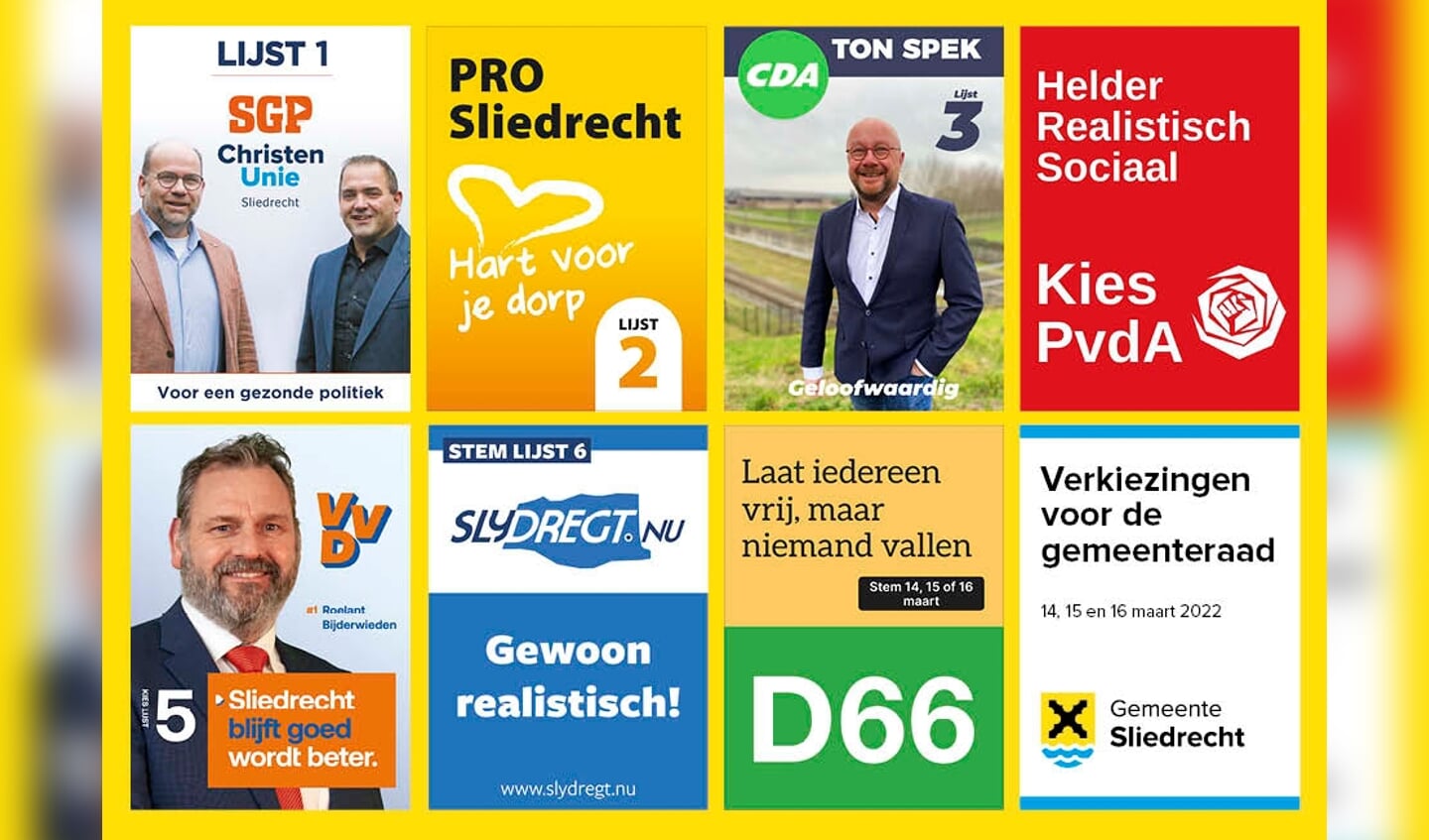 Keuze uit zeuve pertije. Wat ’n geluk dà ‘k nie in Dordt weunt..