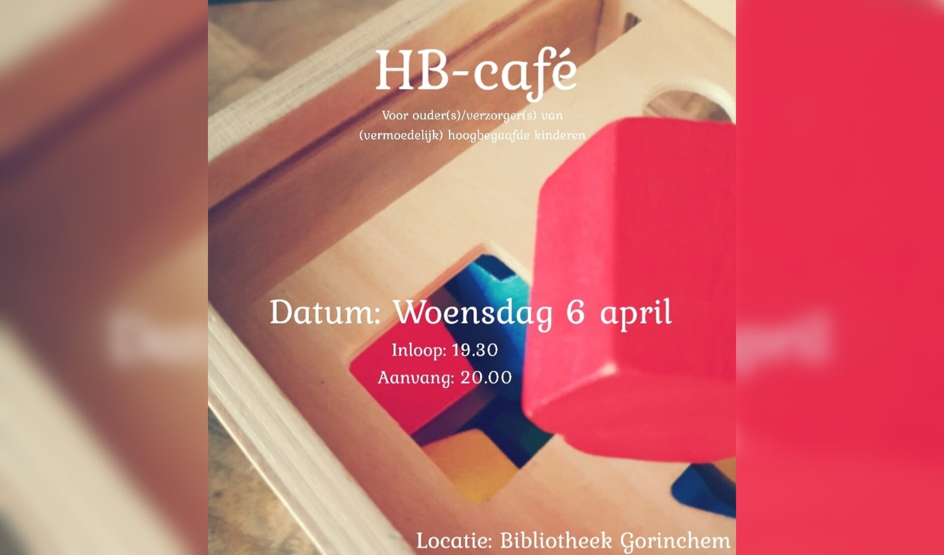 HB-café op woensdagavond 6 april 2022