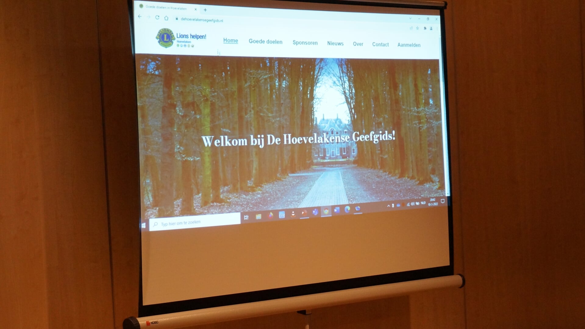 Tijdens een eerdere bijeenkomst werd de website van de Geefgids gelanceerd. 