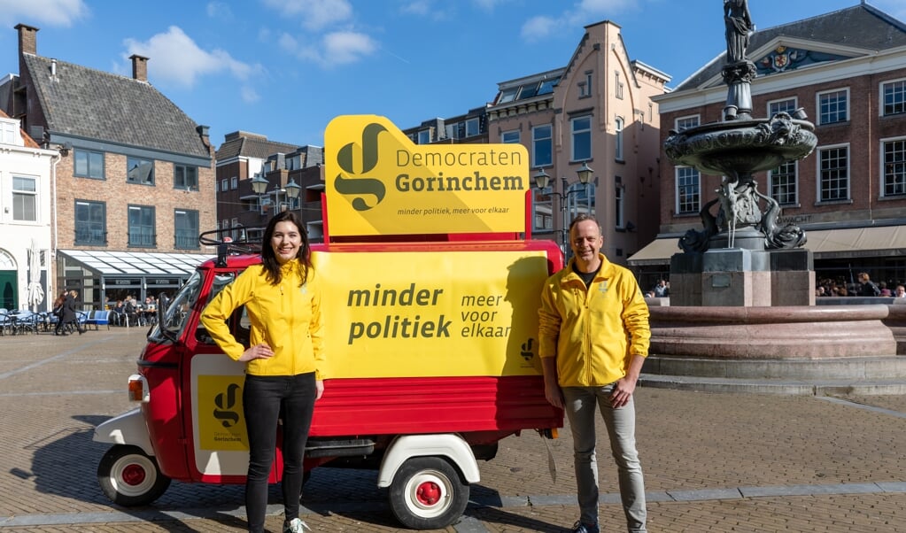 Pierre Schefferlie en Laura Pellikaan: ,,Lokaal stemmen is een mooi signaal. Minder dan Haag, meer Gorinchem graag!''   