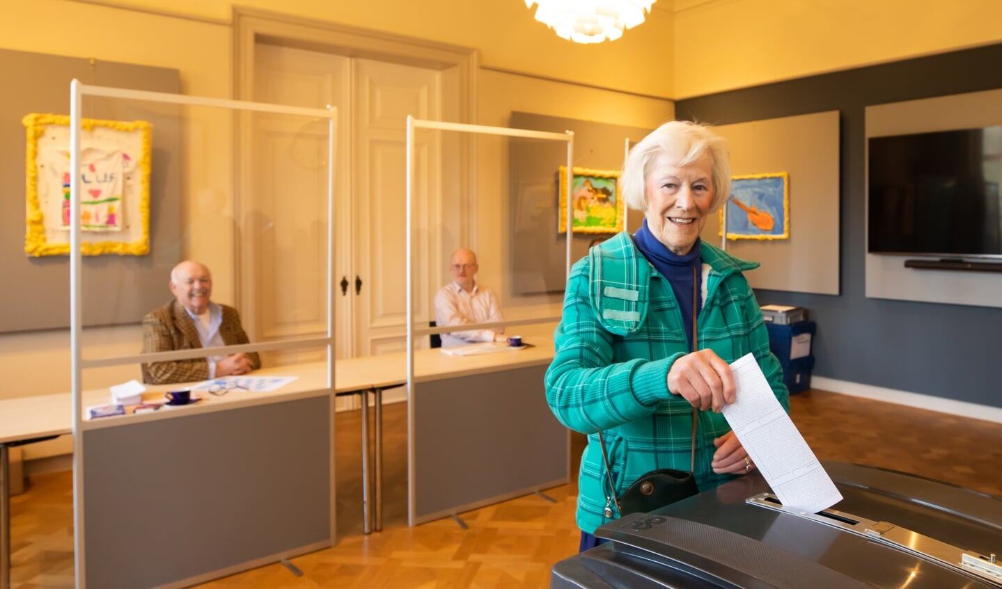 In de gemeente Baarn kon vandaag in 14 stembureaus op 8 partijen worden gekozen.
