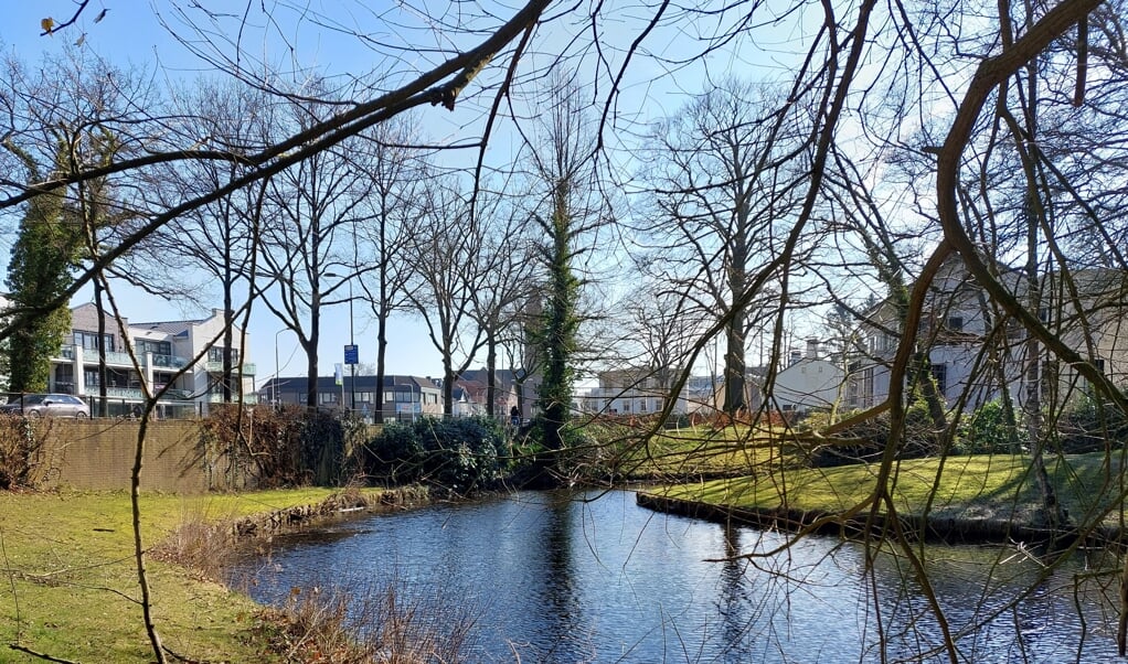 De Driebergse brug, gezien vanaf het park De Wildbaan anno 2022. 