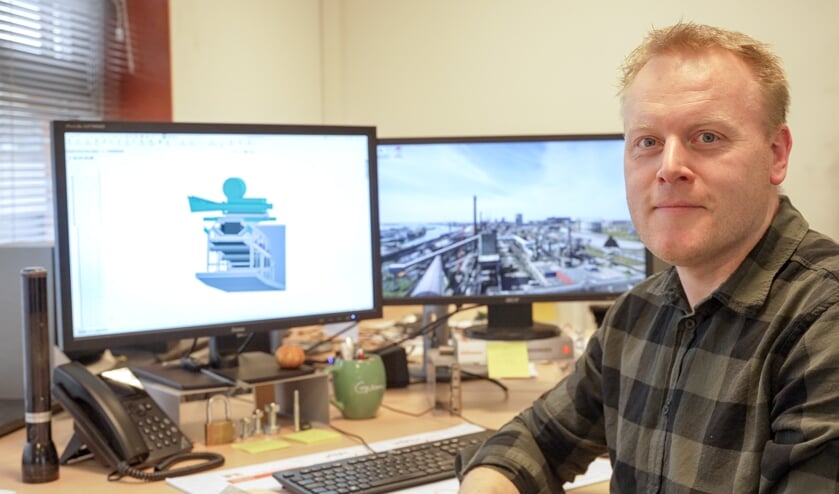 Tekenaar/werkvoorbereider Rob Bakker.