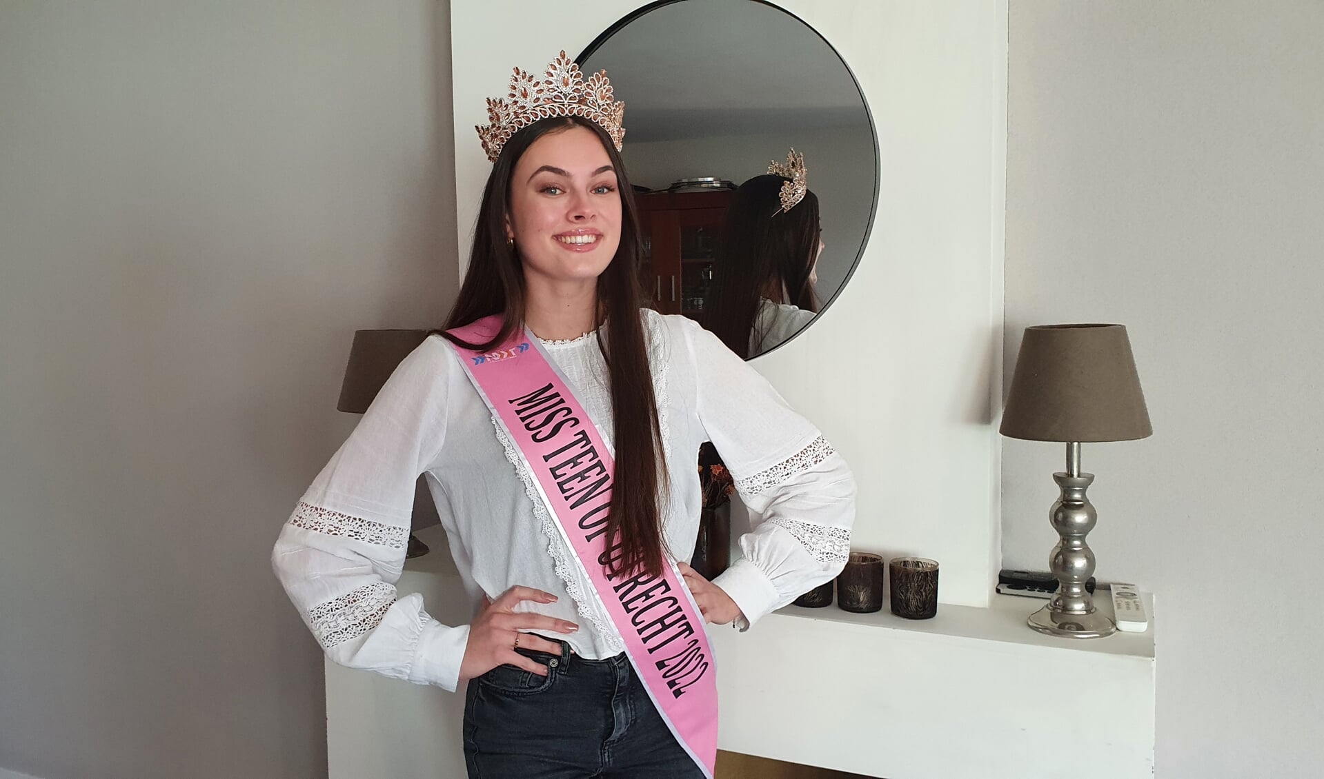 Floortje Timmer gaat vol goede moed naar de finale van Miss Teen of the Netherlands