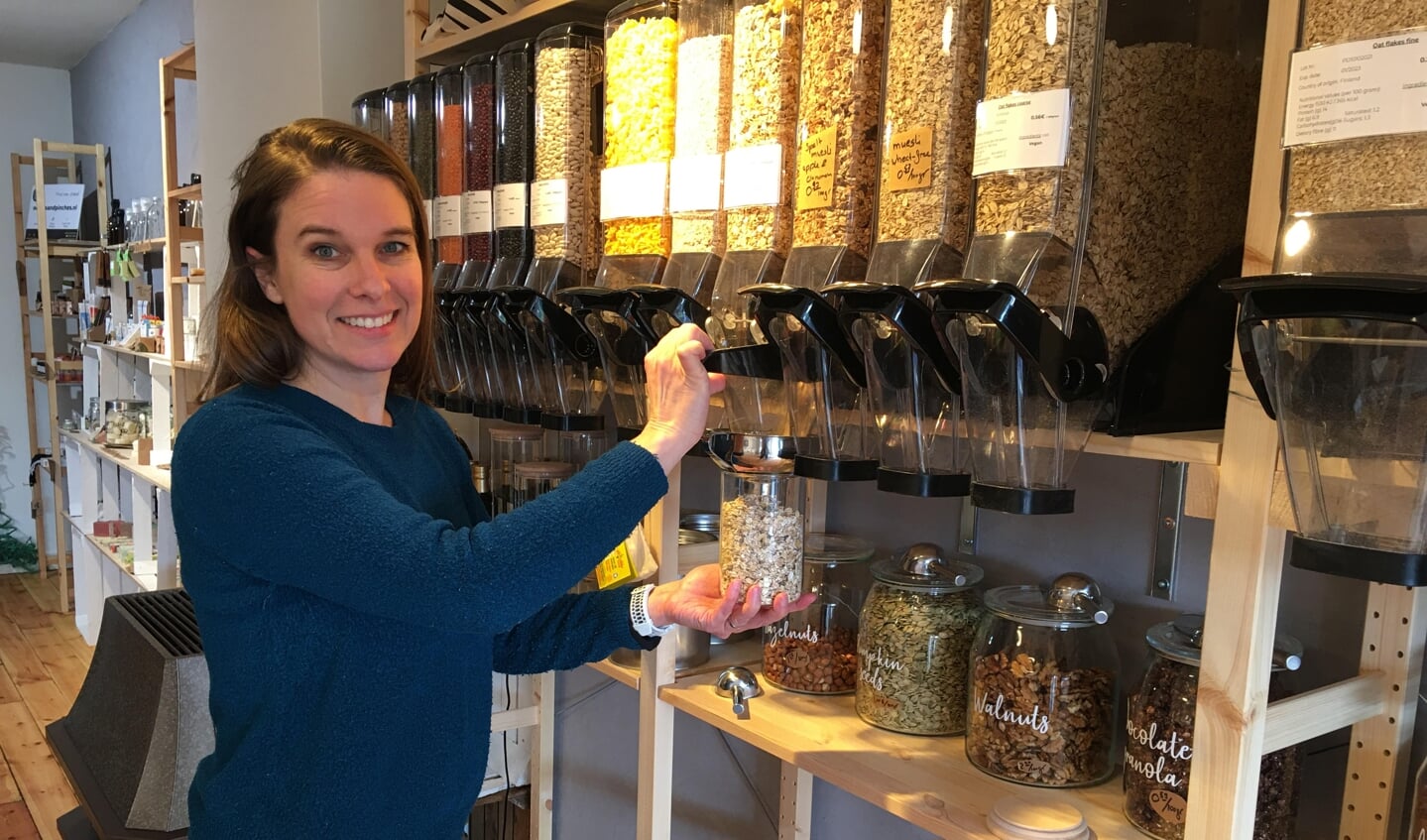 Ook etenswaren als muesli worden 'getapt', zodat er geen verpakkingsmateriaal nodig is.