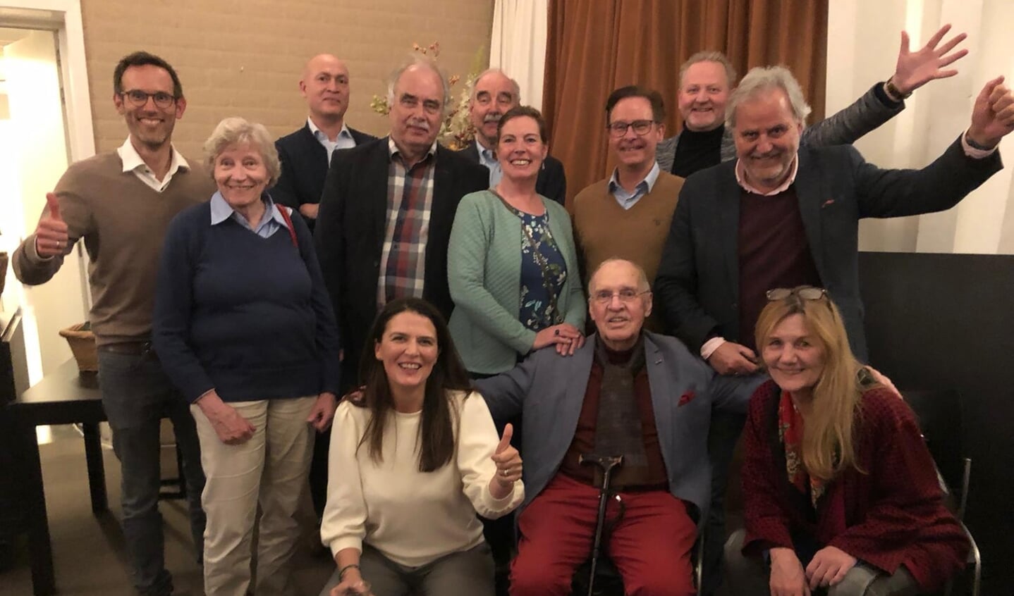 De delegatie van BVHlokaal, de grootste partij van de gemeente Utrechtse Heuvelrug bij de gemeenteraadsverkiezingen in 2022.