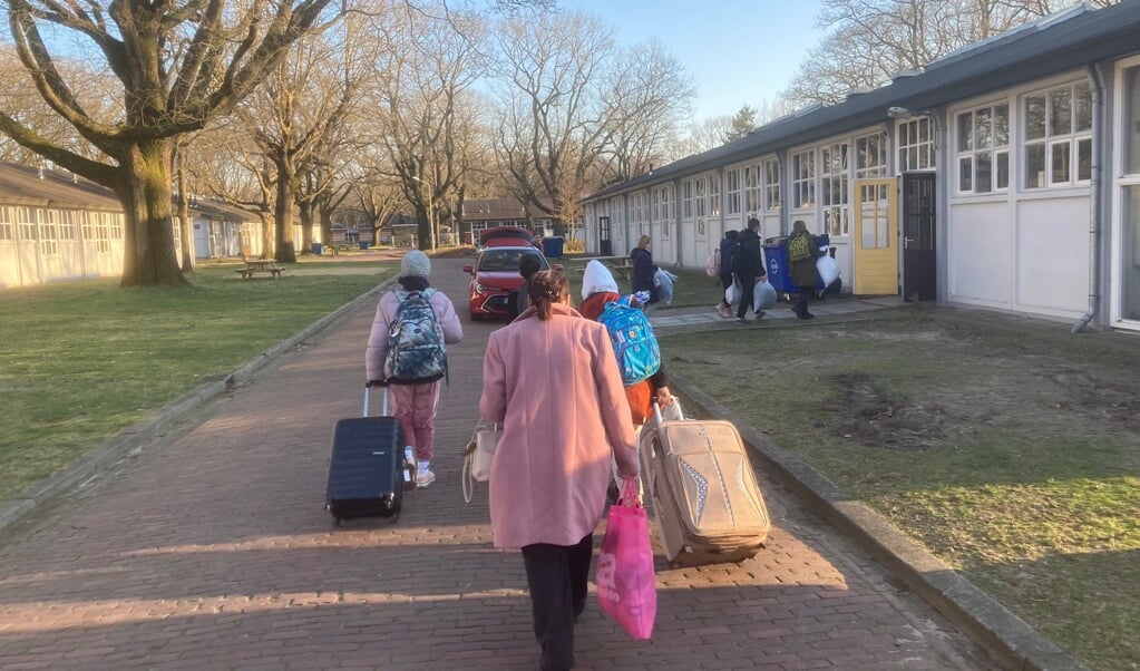 Foto (ter illustratie) van de opvang van vluchtelingen uit Oekraïne in Harskamp (gemeente Ede).