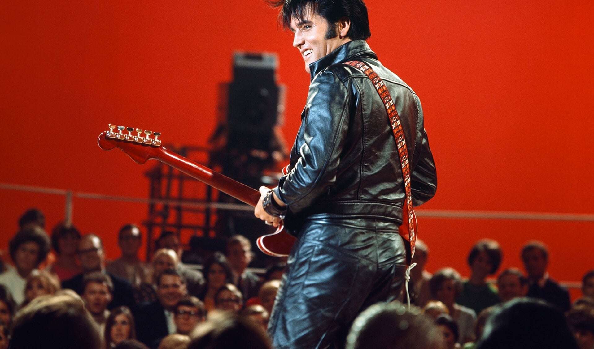 Elvis tijdens de 1968 tv special