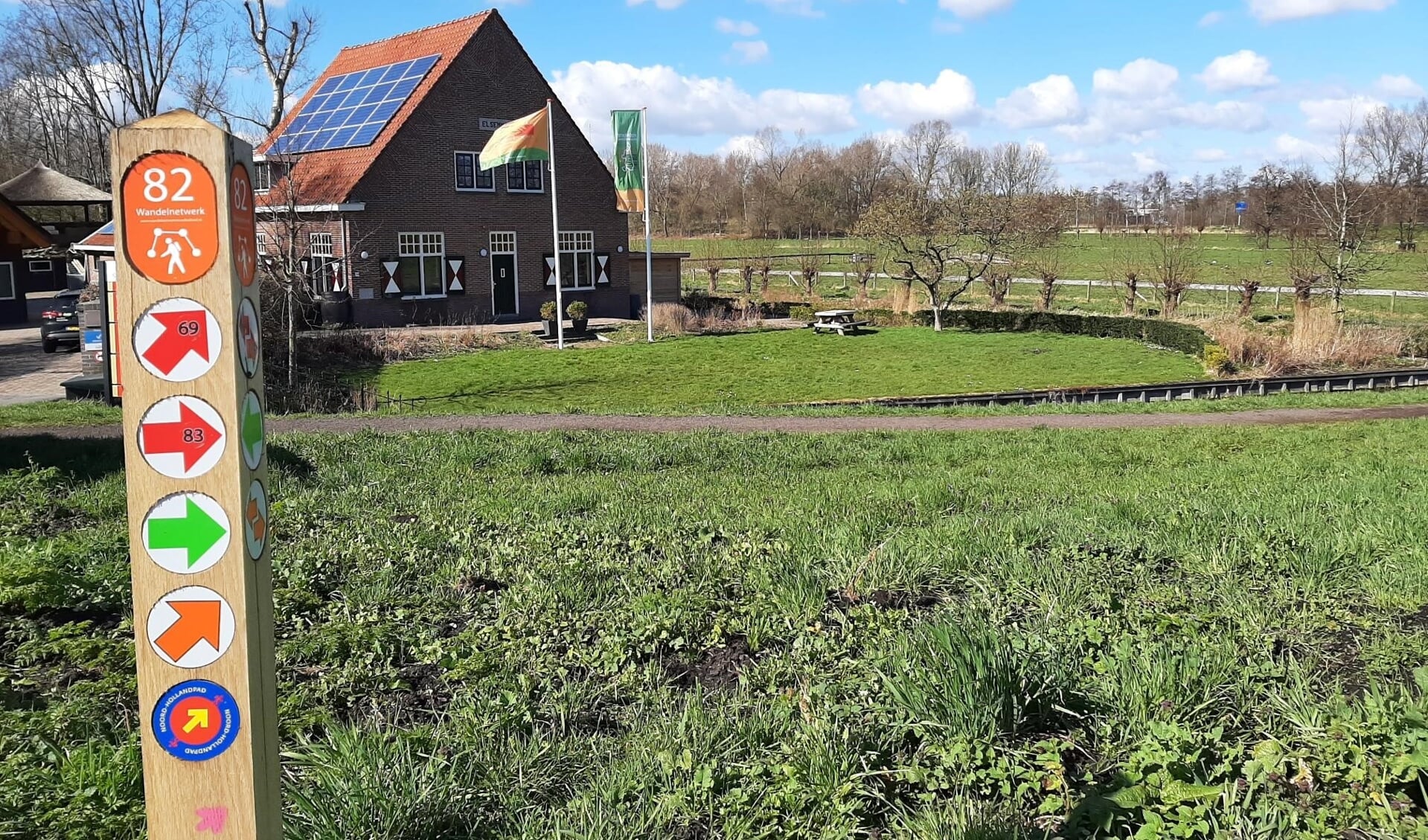 Beheerderskantoor Groengebied Amstelland in recreatiegebied Elsenhove.