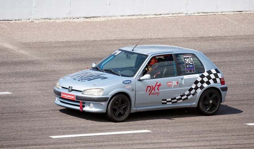 Een deel van de baan liep over het snelle 'oval' gedeelte van Raceway Venray.