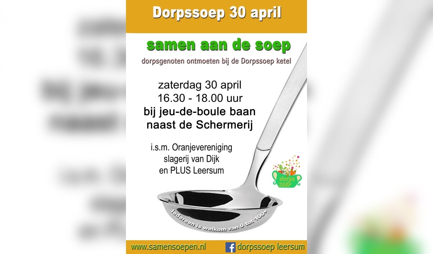 dorpssoep 30 april