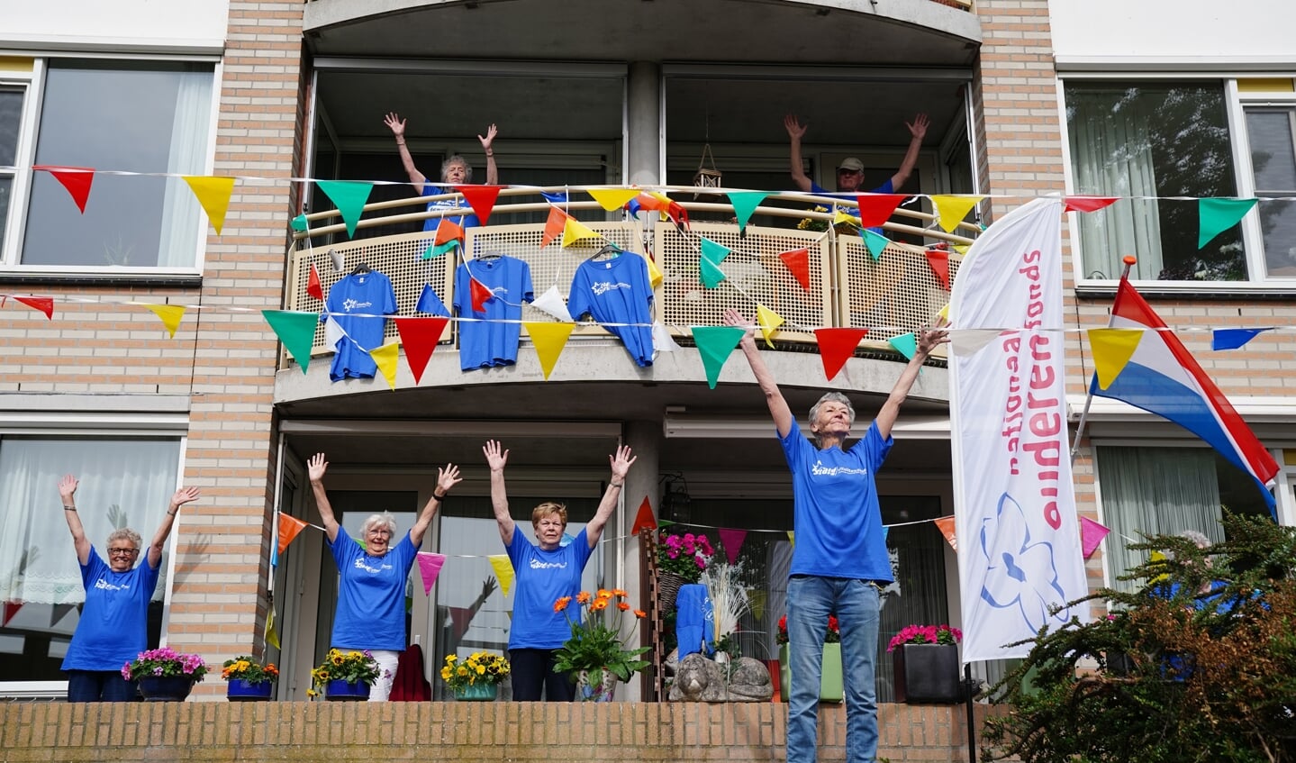 Er werd enthousiast meegedaan door de bewoners van de Dignahof.