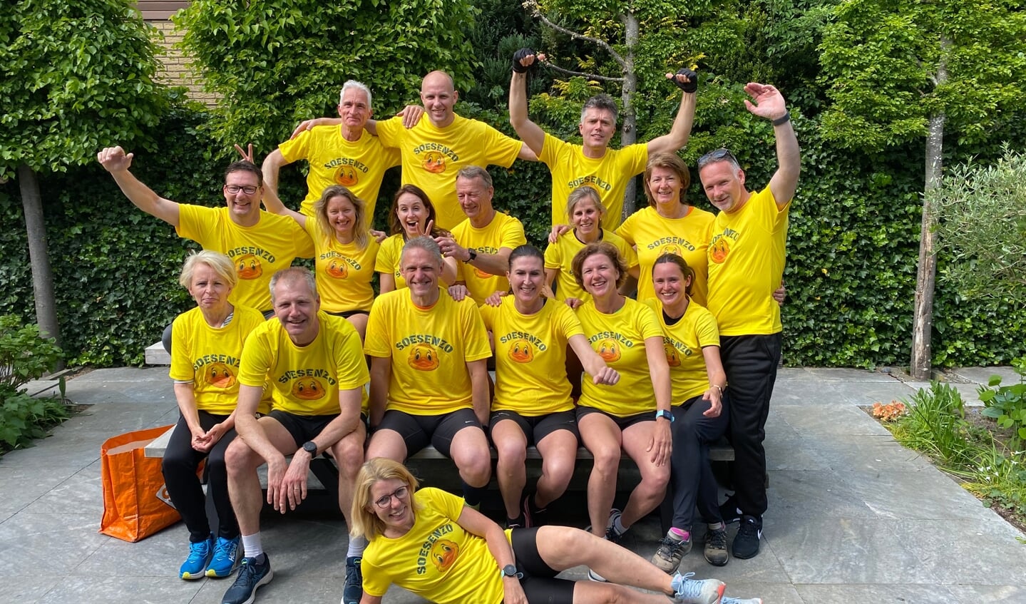 Het hele team op de foto