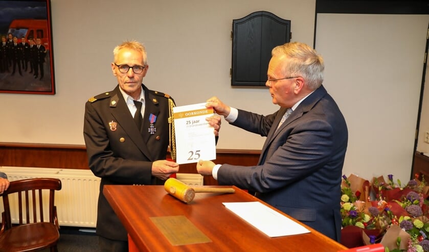 Jubilaris Evert Blokhuis (25 jaar).