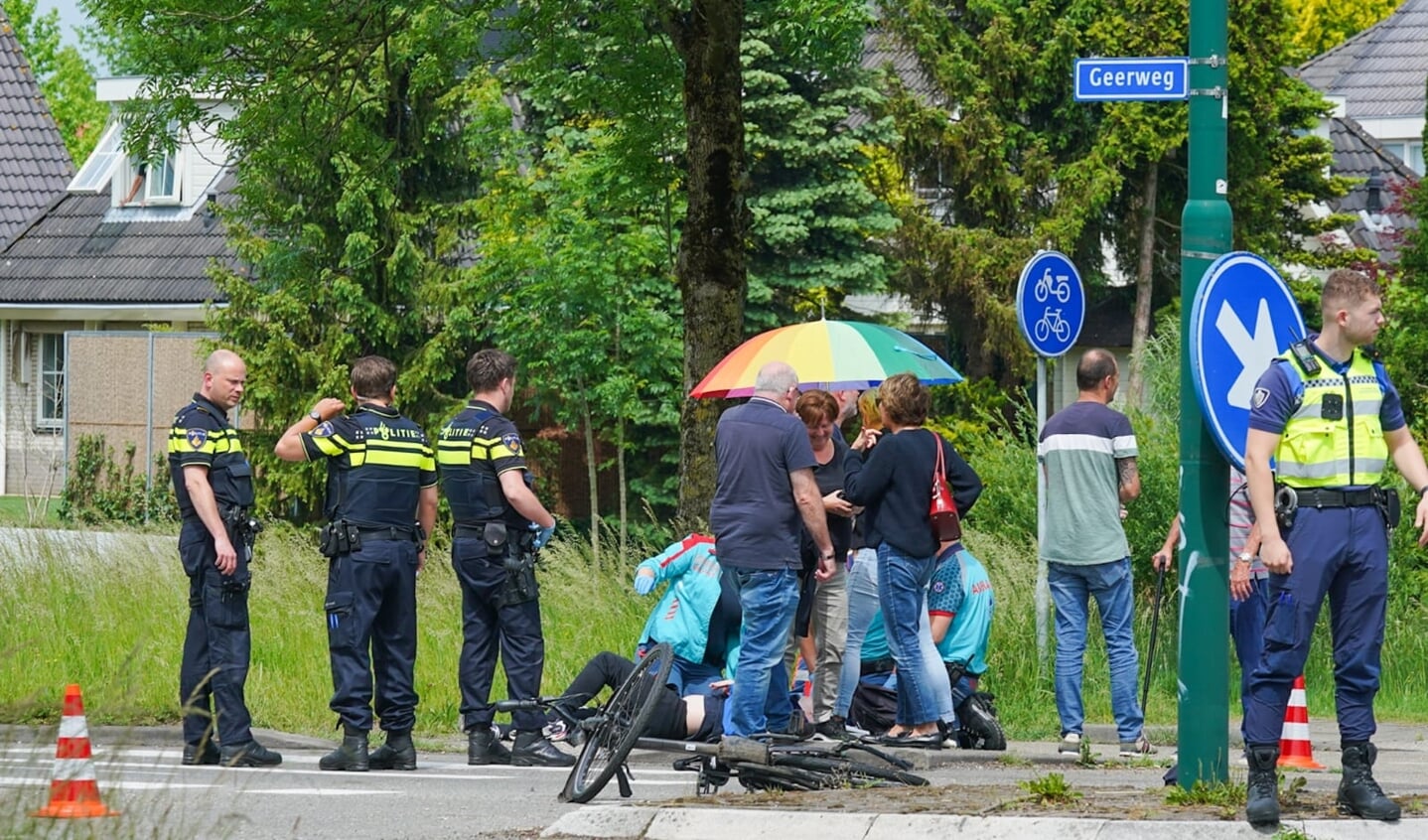 Botsing tussen fietser en auto