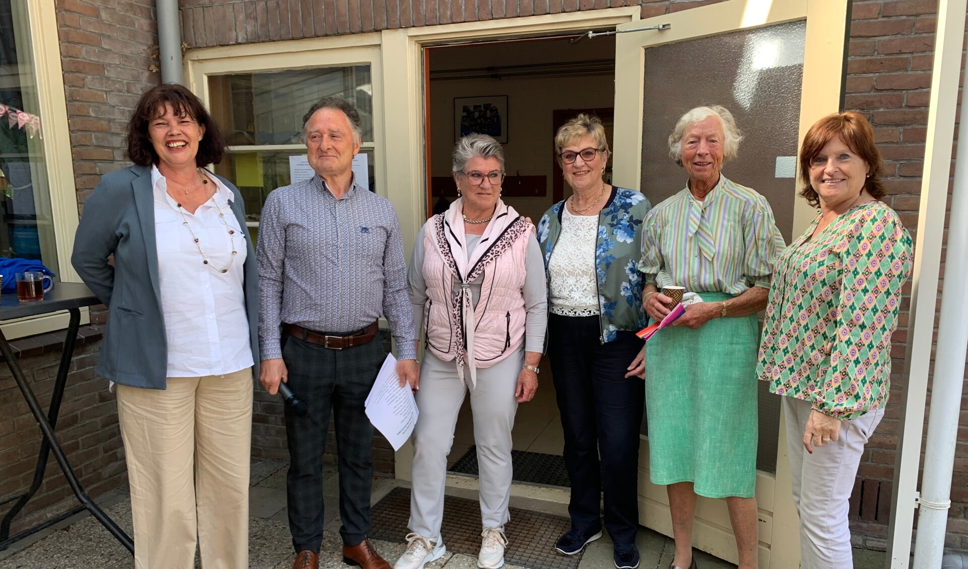 V.l.n.r. Diane Spelbos, Wil Klaassen, Ans Post, Conny Steijn, Riet Pijpers en Marjo Drenthe