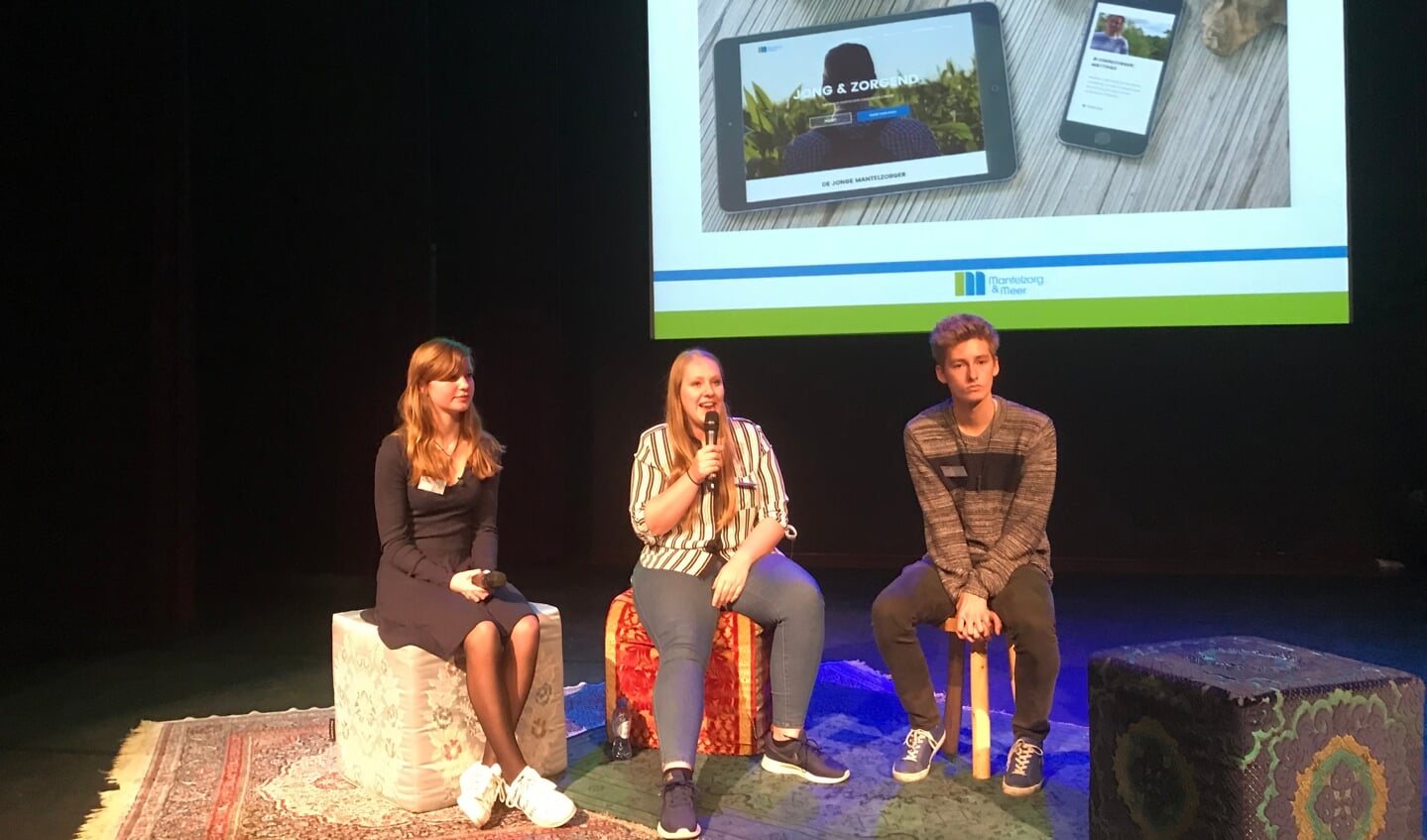 Jonge mantelzorgers vertelden in 2018 hun verhaal tijdens het symposium Jong en Zorgend.