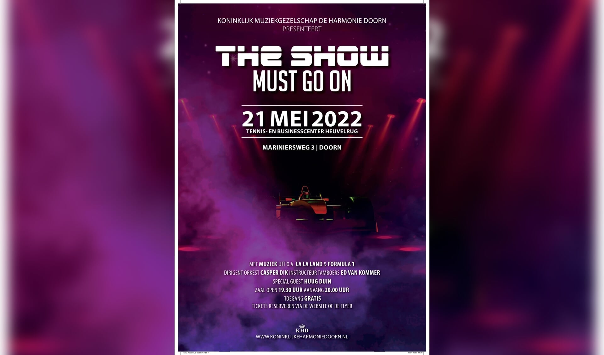Poster voorjaarsconcert 2022