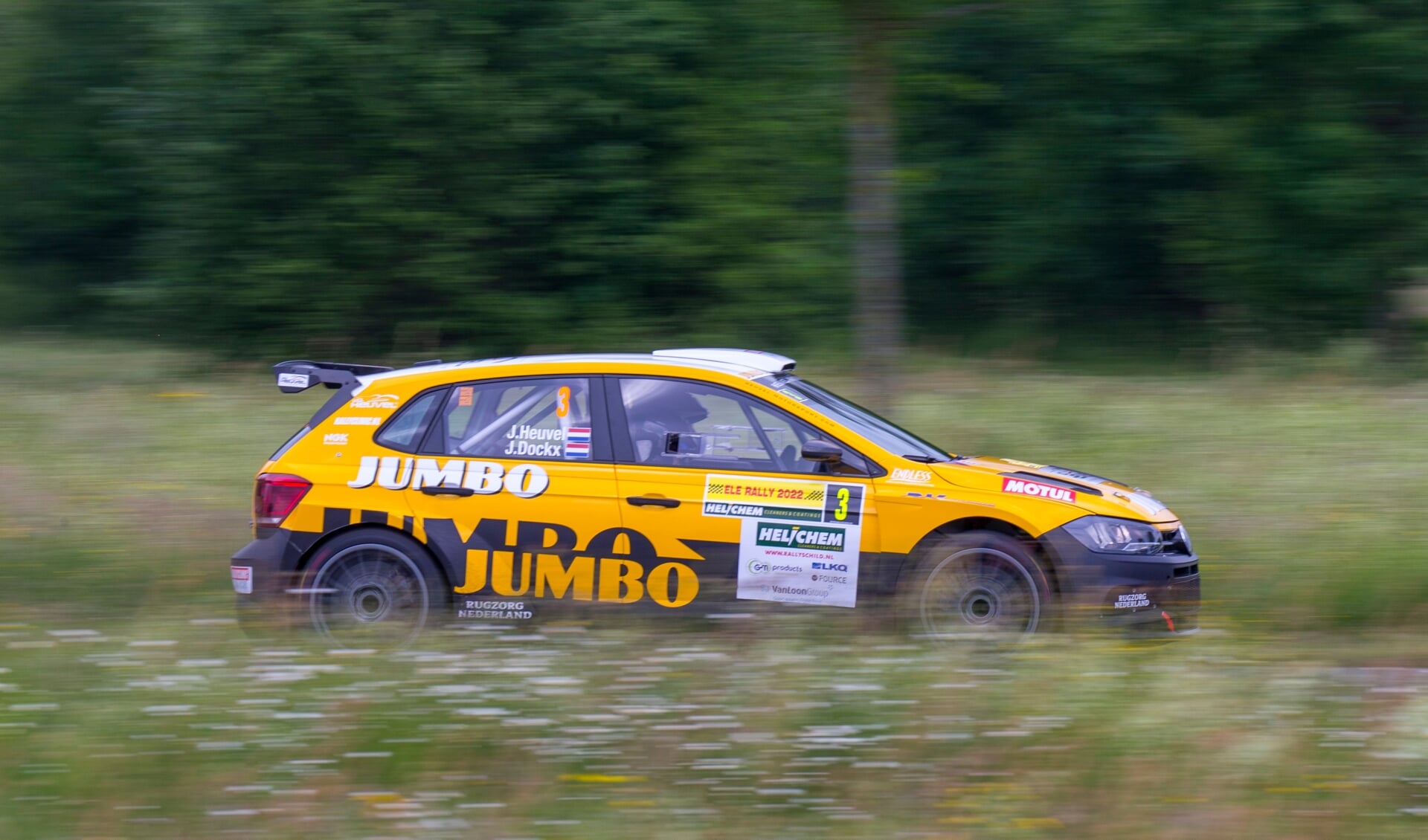 Jim van den Heuvel en Jouri Dockx eindigden als derde in de ELE Rally. 