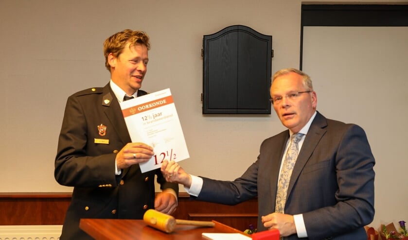jubilaris Dirk Jan Sloof (12,5 jaar).