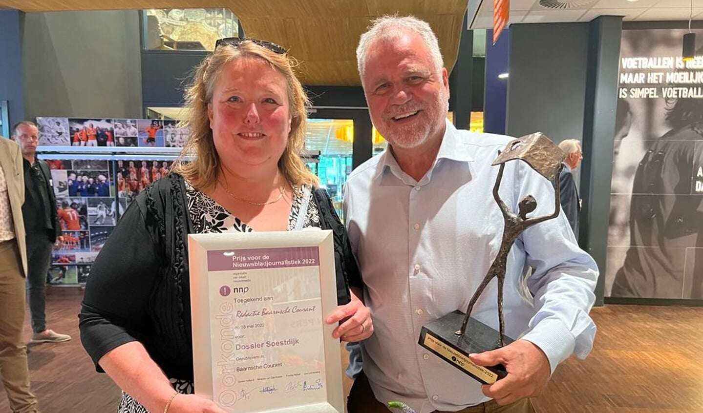 Christine Schut en Eugene Leenders namen de prijzen in ontvangst.