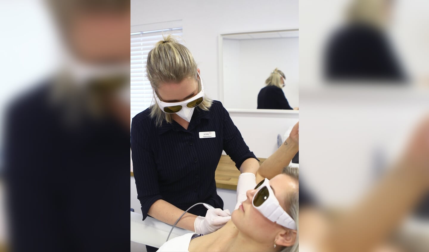 Huidtherapeut Rianne Boon heeft al 17 jaar ervaring met laserbehandelingen.