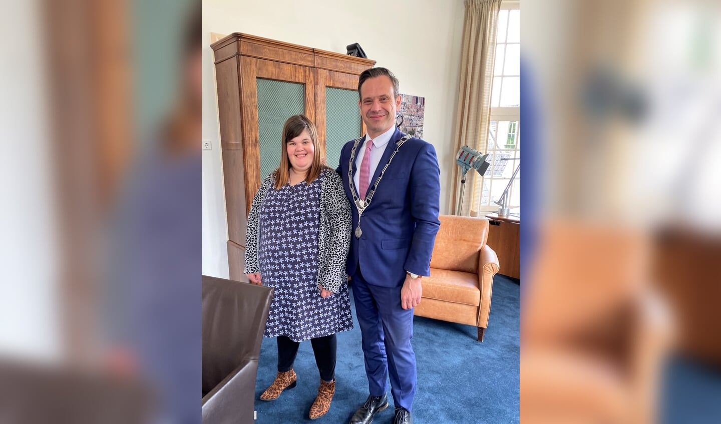 Een onvergetelijke ontmoeting tussen Femke en burgemeester Sjoerd Potters.