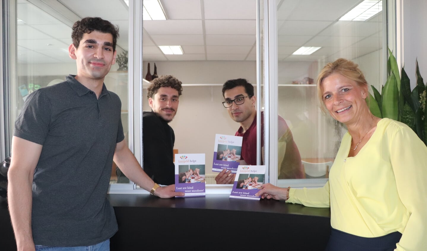 Michaël, Wasim, Rafaël en Heleen hopen veel kinderen te mogen begroeten bij 'Spelenderwijzer'.