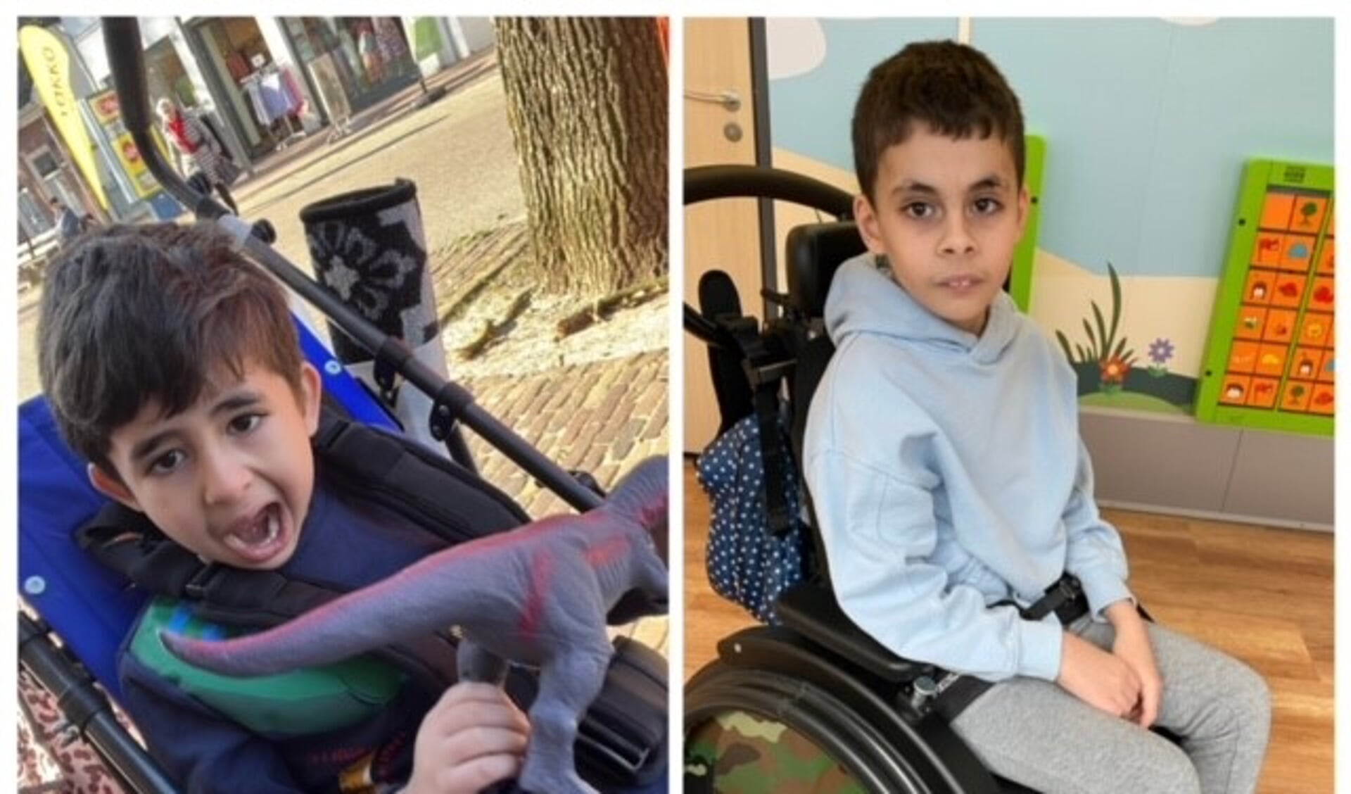 De familie van Hakim (10) en Yanis (5) zamelt geld in voor een rolstoelbus.