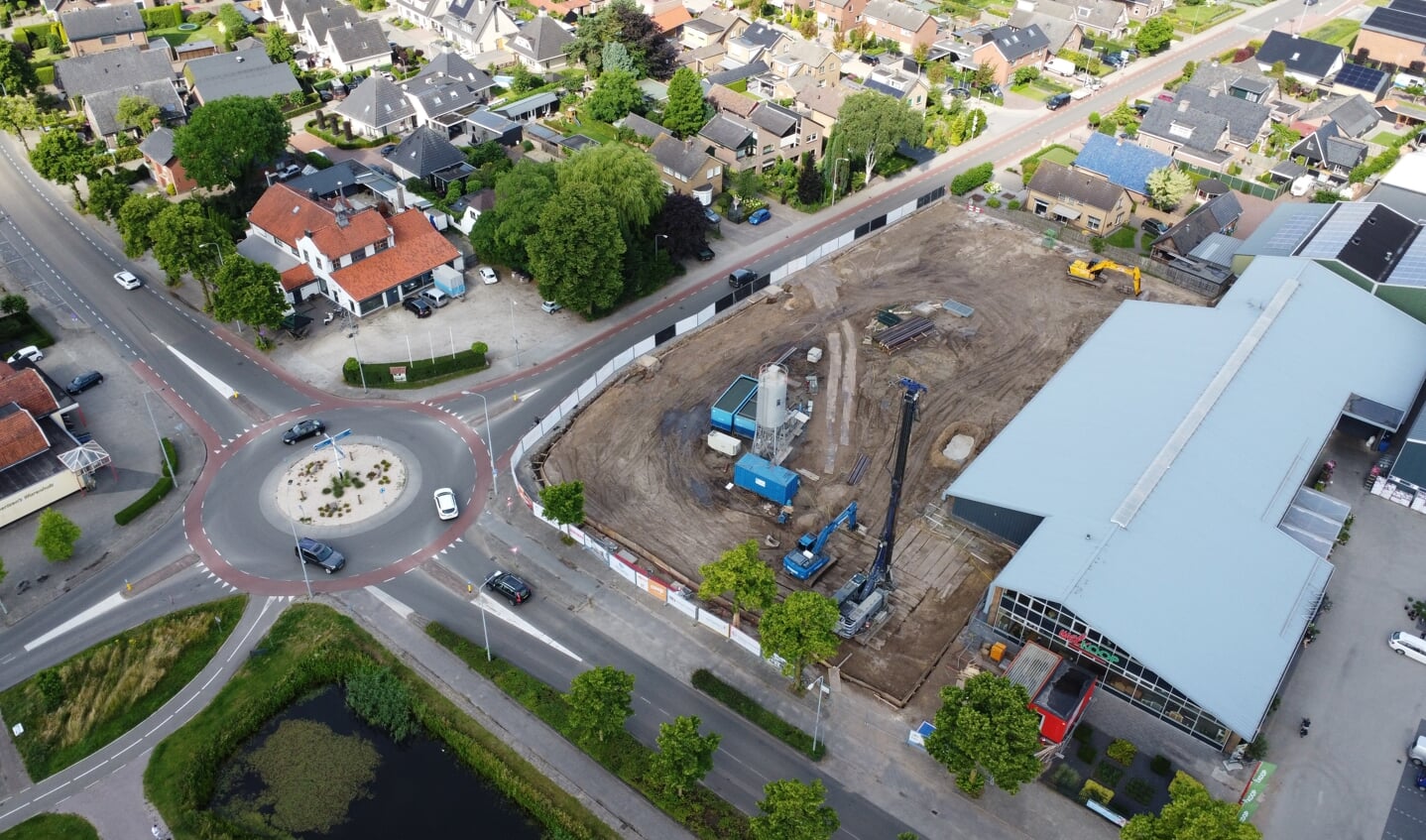 De start van de nieuwbouw van 'De Maalderij' in Wekerom.