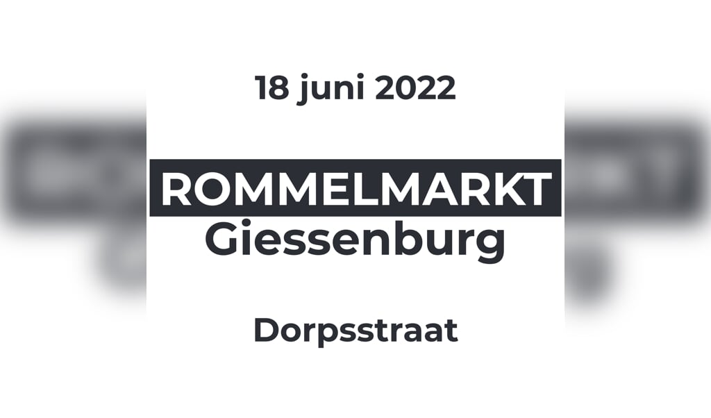 Rommelmarkt in Giessenburg