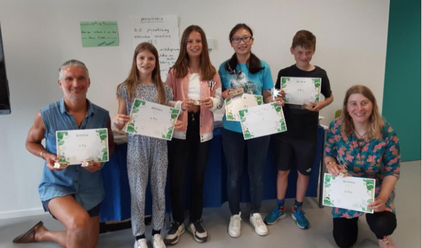De winnaars van de 'Gouden Vonk'.