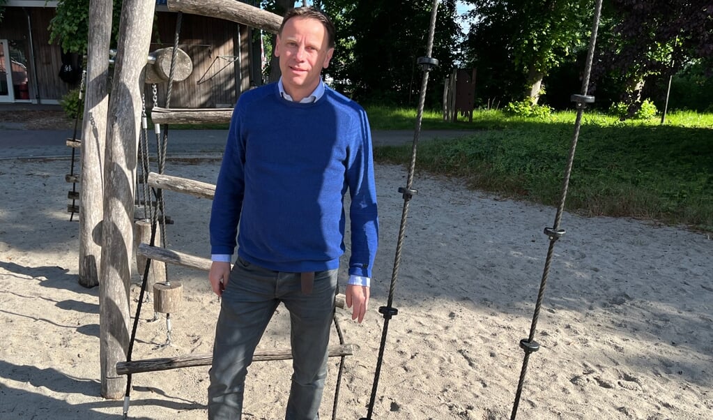 Mister Keiler Henk-Jaap van der Woude op het Transferium waar ook een proef plaatsvindt.