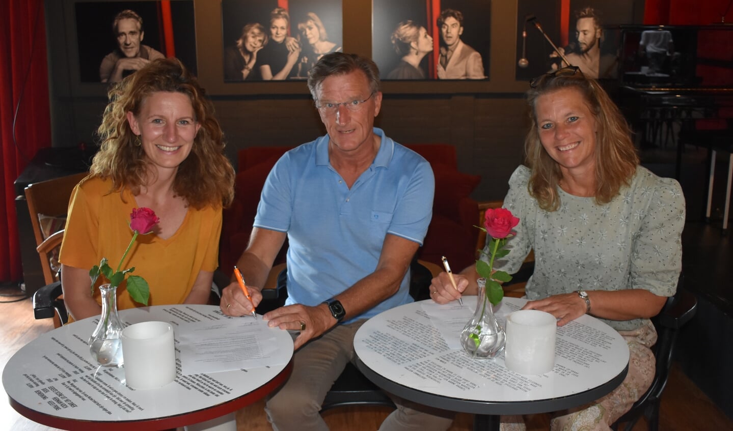 Marjolijn Bakker, Tom van der Poel en Mileen Quispel (vlnr).