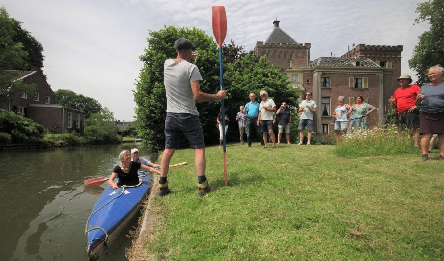 Opening kanoroutenetwerk in de tuin van Kasteel Rhijnestein