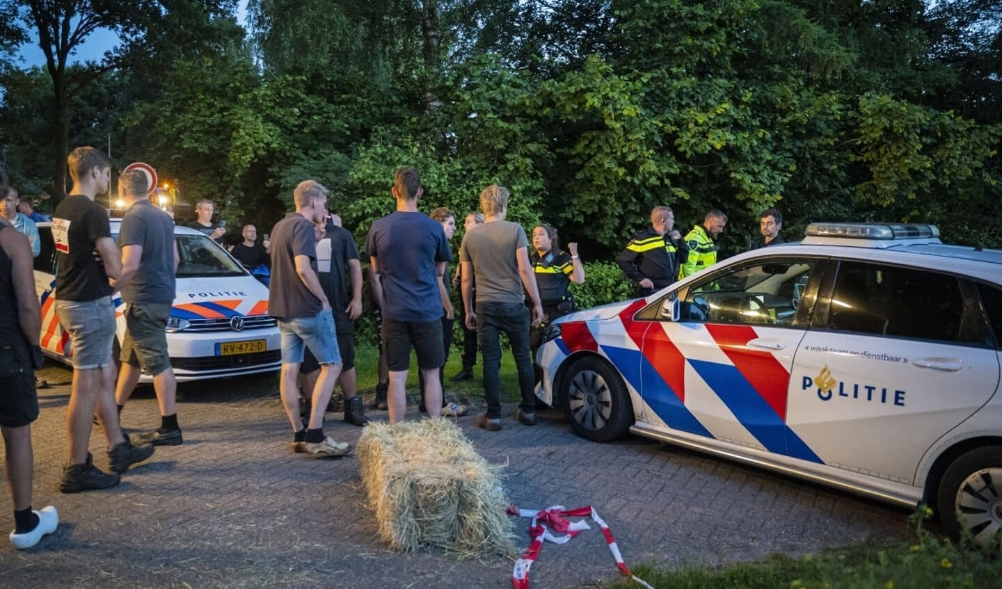 Archieffoto, boze boeren kwamen dit jaar naar Hierden.