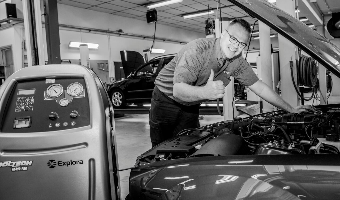 Marcel Goemaat biedt ook elektrische rijders alle service.