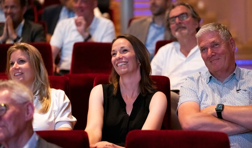 Lachen tijdens de 'fake speech' van dr. Markus Becker.